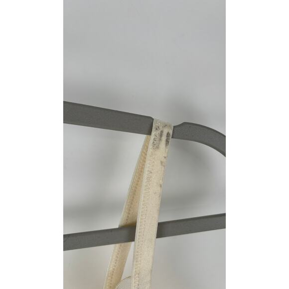 Soma Plunge Bra Linework Metallic Embroidery Womens Size 36DD Champagne Flawed - Picture 11 of 12